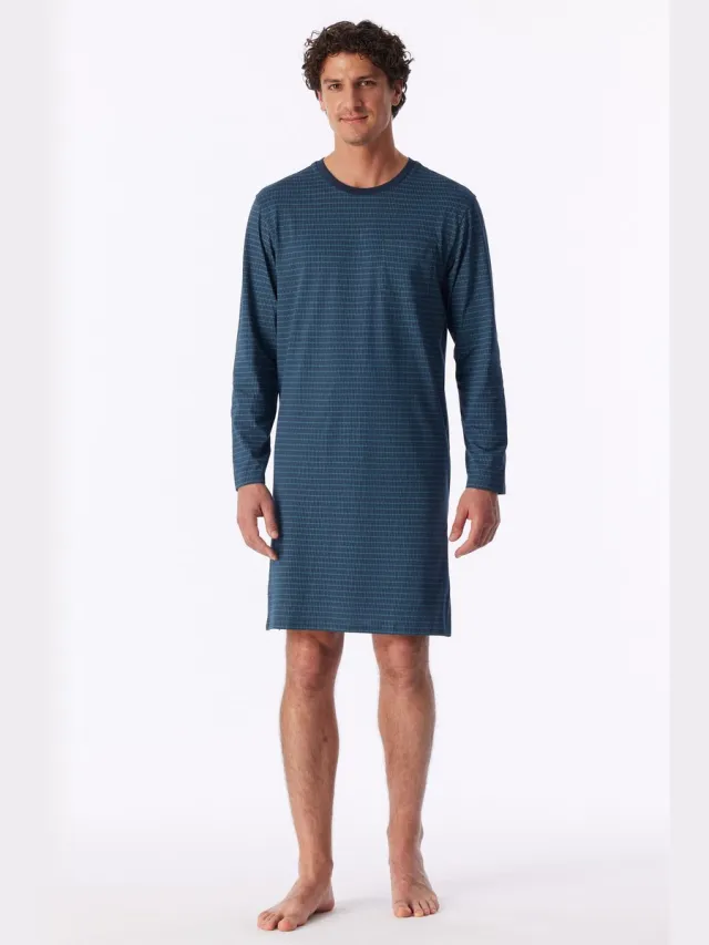 Schiesser Nachthemd Comfort Essentials deep blue