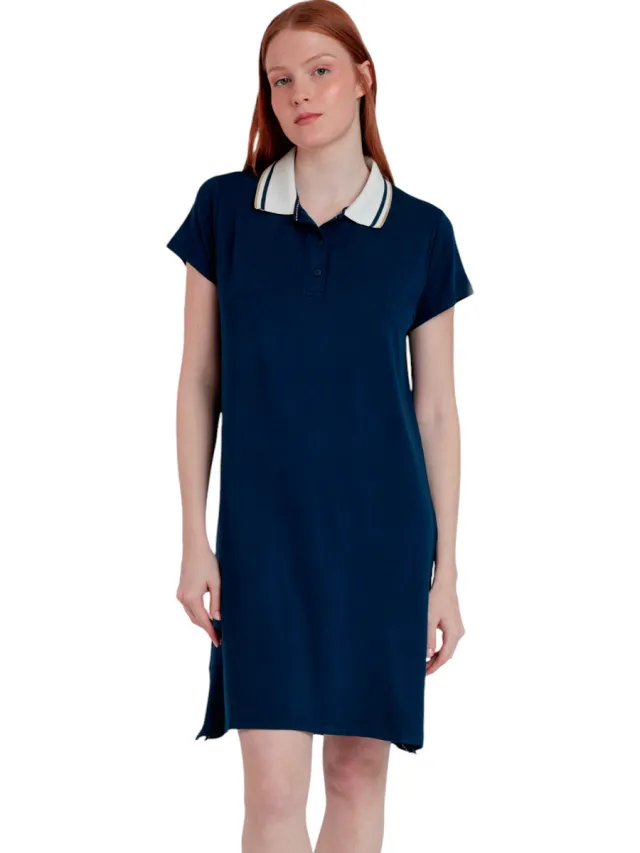 Admas Polo Trip nachthemd blauw