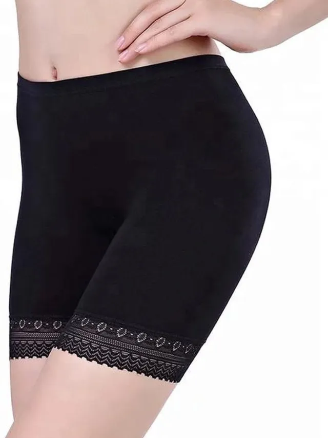 LOUZIR Dames korte broek- Dames Short lange pijp - zwart