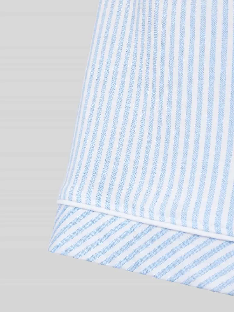 s.Oliver Loose fit korte pyjama-broek met streepmotief blauw, foto 3