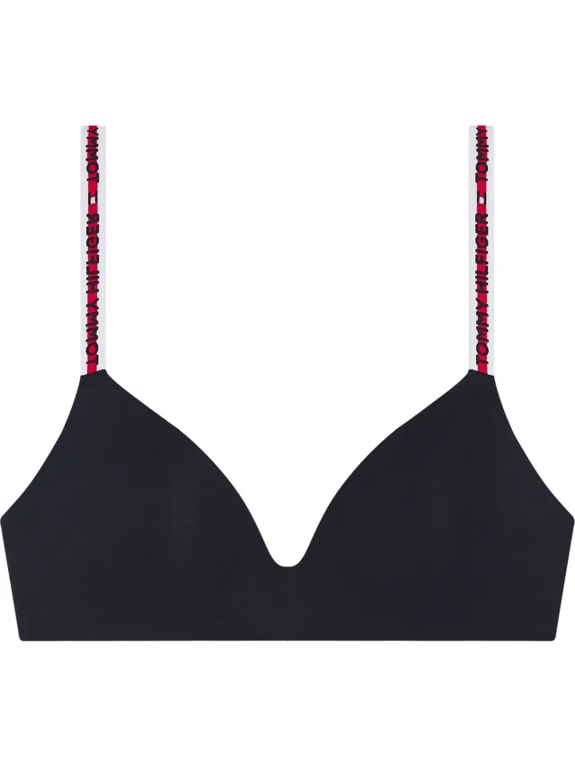 Tommy Hilfiger dames Nature Tech triangel BH - katoen met modal gevoerd - donkerblauw
