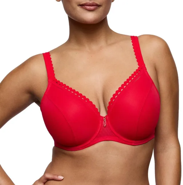PrimaDonna Twist Wowgirl Voorgevormde Beugel Bh Hartvorm 0242600 True Red - maat EU 65D / FR Rood