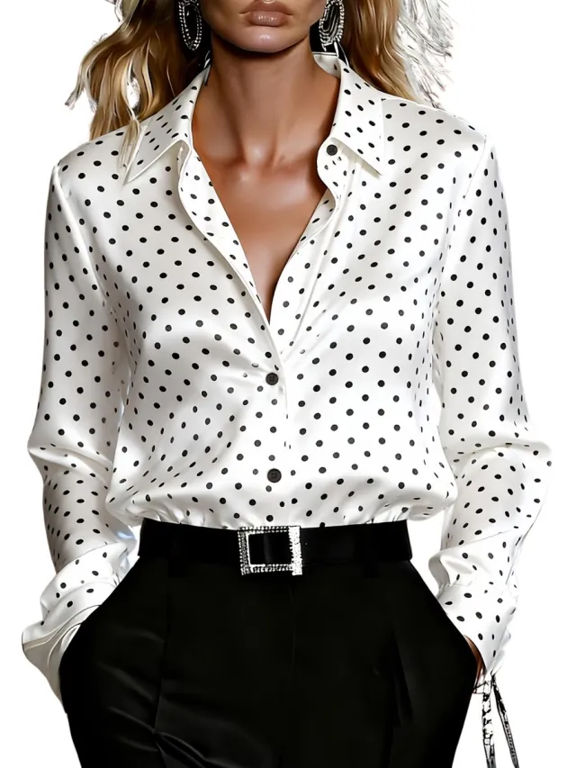 Currero Topje Dames Polkadots - Mouwloze Top - Singlet - Kleding - Shirt - Blouse - Kort - Volwassen - Wit