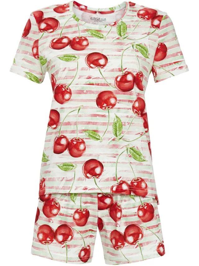 Ringella Cherry Design – Pyjama – 6211314 – Bunt – Rood