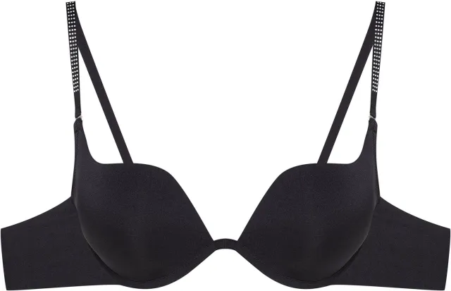 ESOTIQ Taysa - Push-upbeha - Zwart - Bandjes met strass