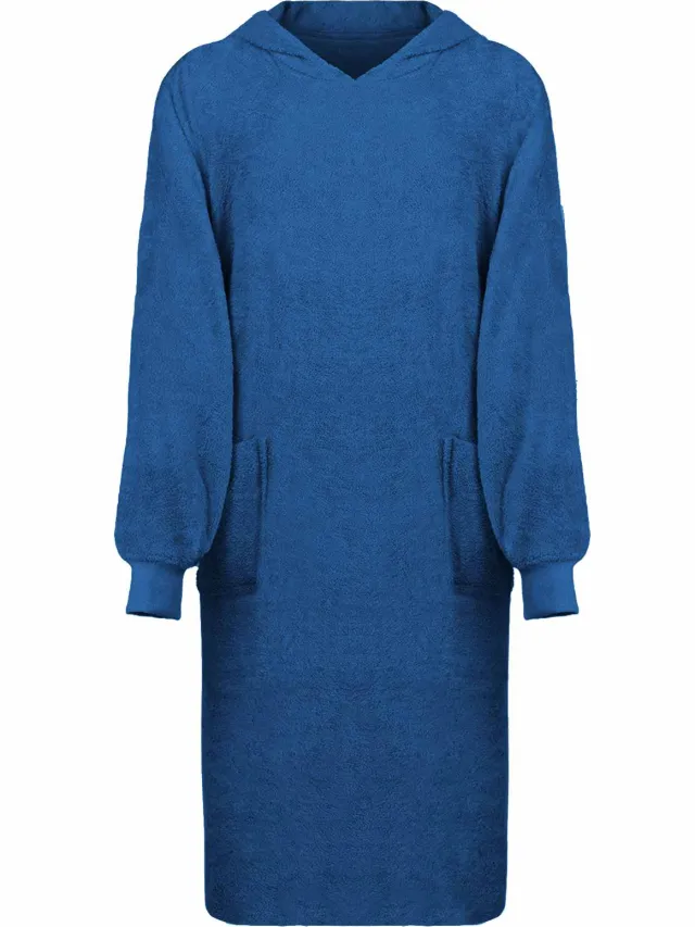 vidaXL Deken hoodie KINN Marineblauw XL Katoen
