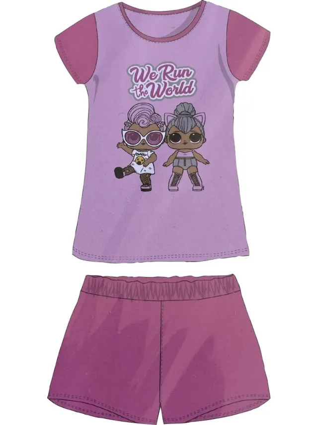 L.O.L. Surprise! L.O.L. Surprise korte pyjama shortama - 98-104 - kinderpyjama roze