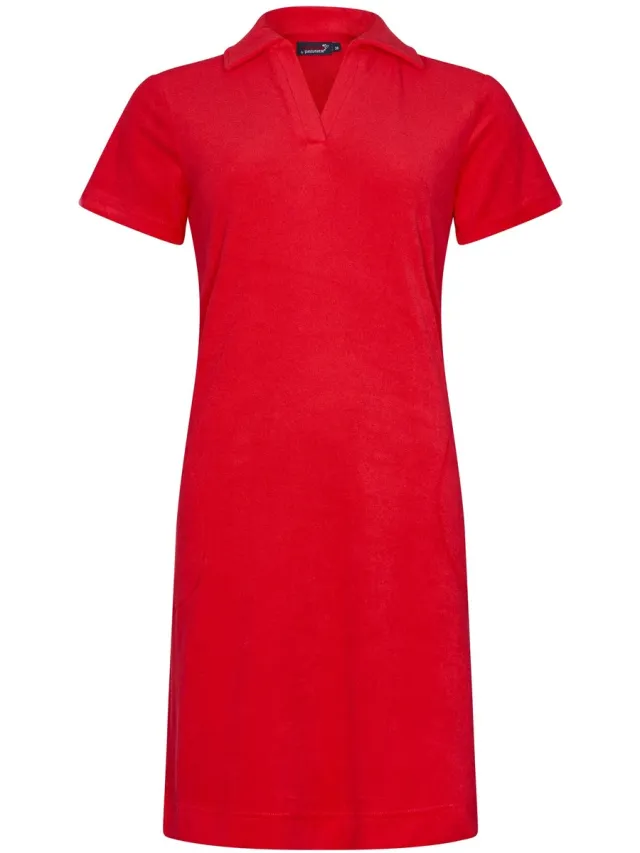 Rebelle Dames Nachthemd Rebelle - Coral Coast - Bio Katoen - Badstof rood