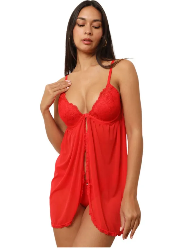 La Modeuse babydoll rood