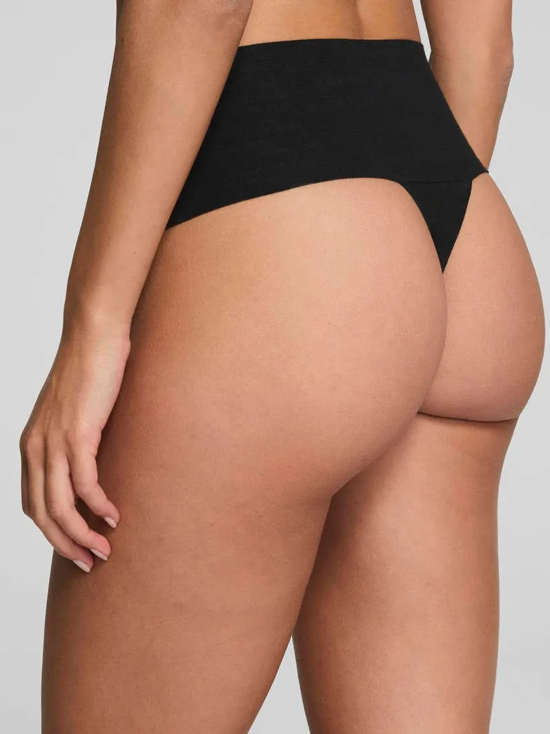 SPANX Undie-tectable corrigerende string Supima Cotton zwart, foto 3