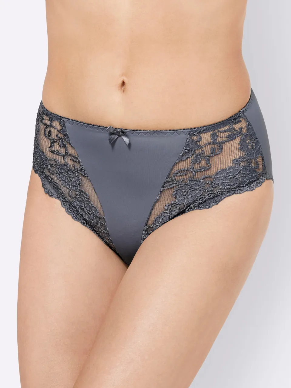 slip zwart en antraciet zwart + antraciet