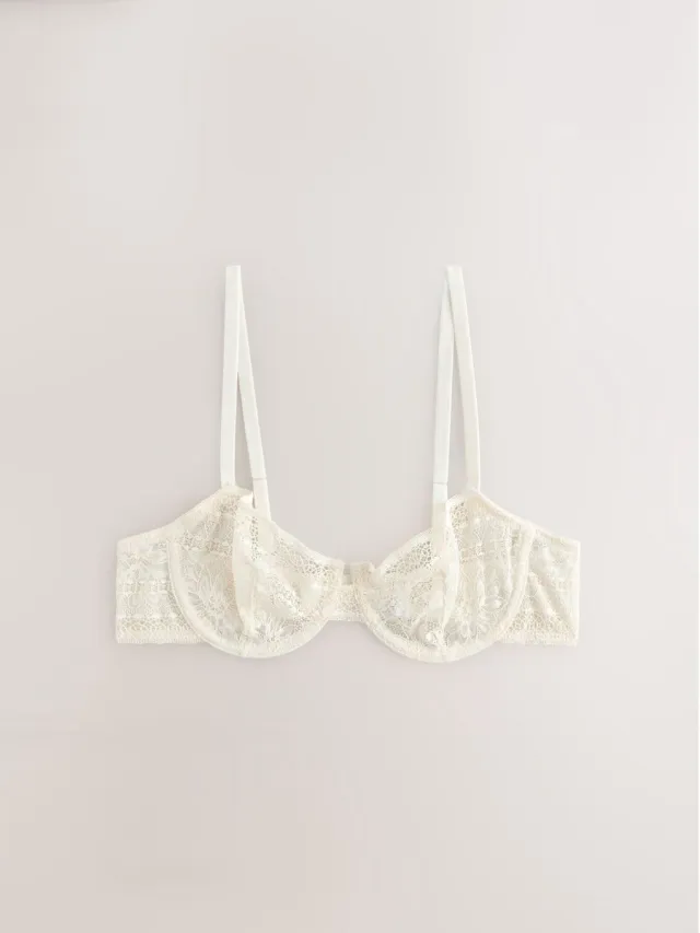 Next Dames - Premium balconette met kant en zonder beugels - Crème Cream