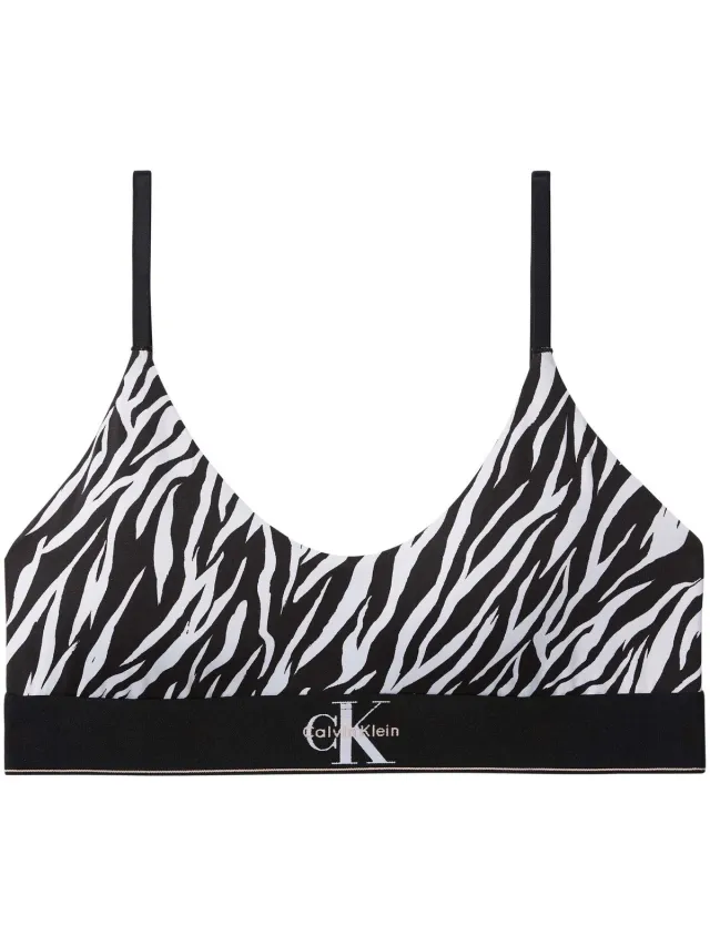 Calvin Klein Jeans crop top zwart