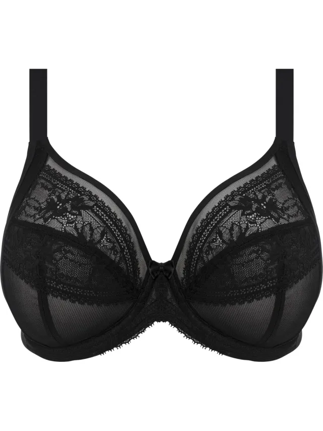 Elomi KENDRA UW PLUNGE BRA Dames Beha - Black zwart