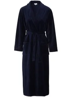 Damella Velour Cosy Robe Blauw