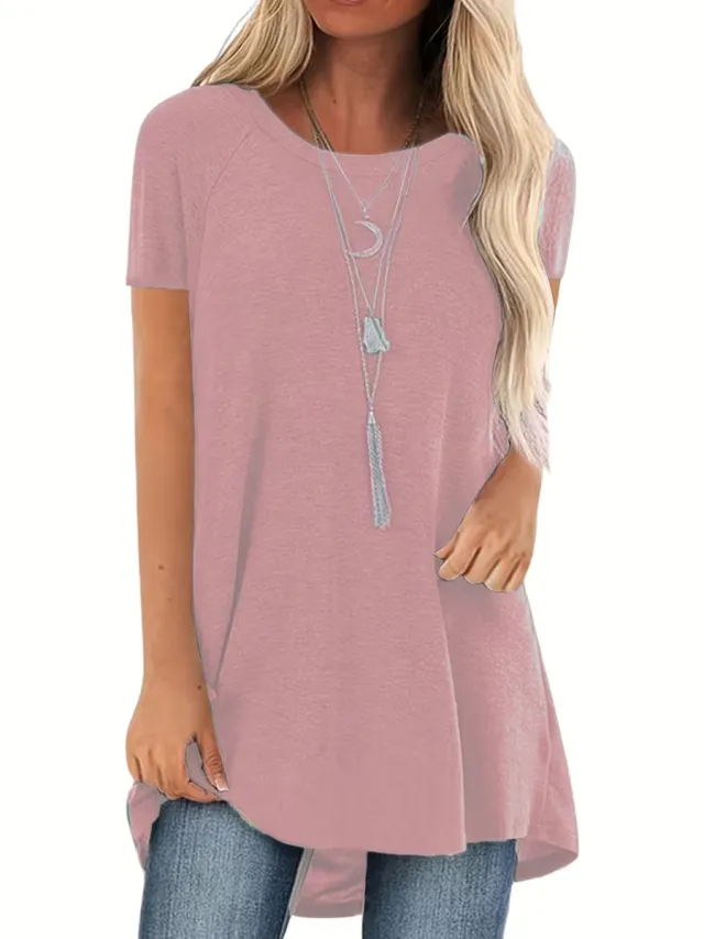 Currero Topje Dames - Top Kleding - Shirt - Blouse - Kort - Volwassen - Bleek Roze Bleek rozeachtig