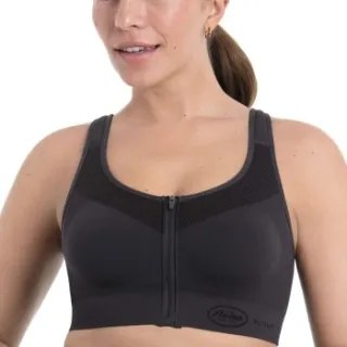 Anita Active Front Zip sportbeha grijs Grijs,Roze