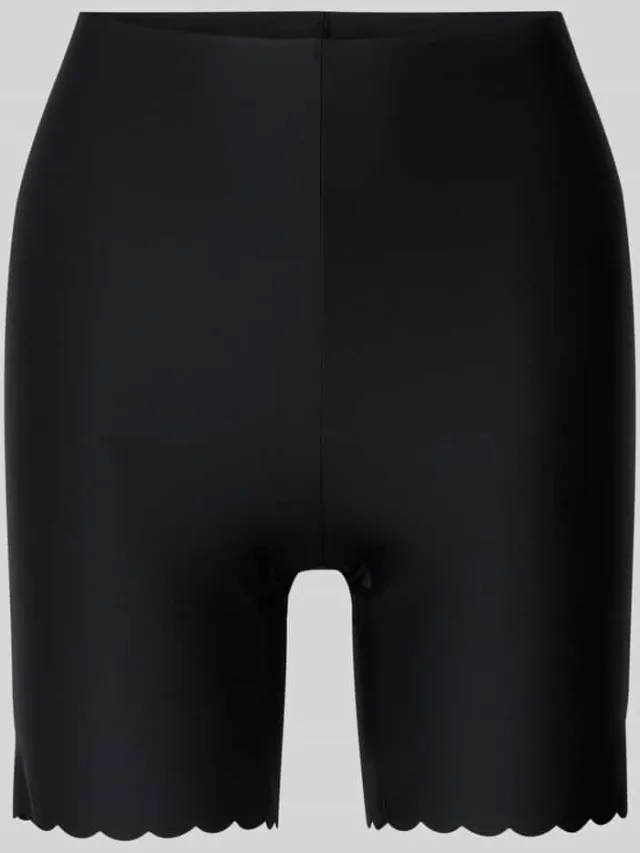 SKINY slim fit biker-shorts met sierafwerkingen Zwart