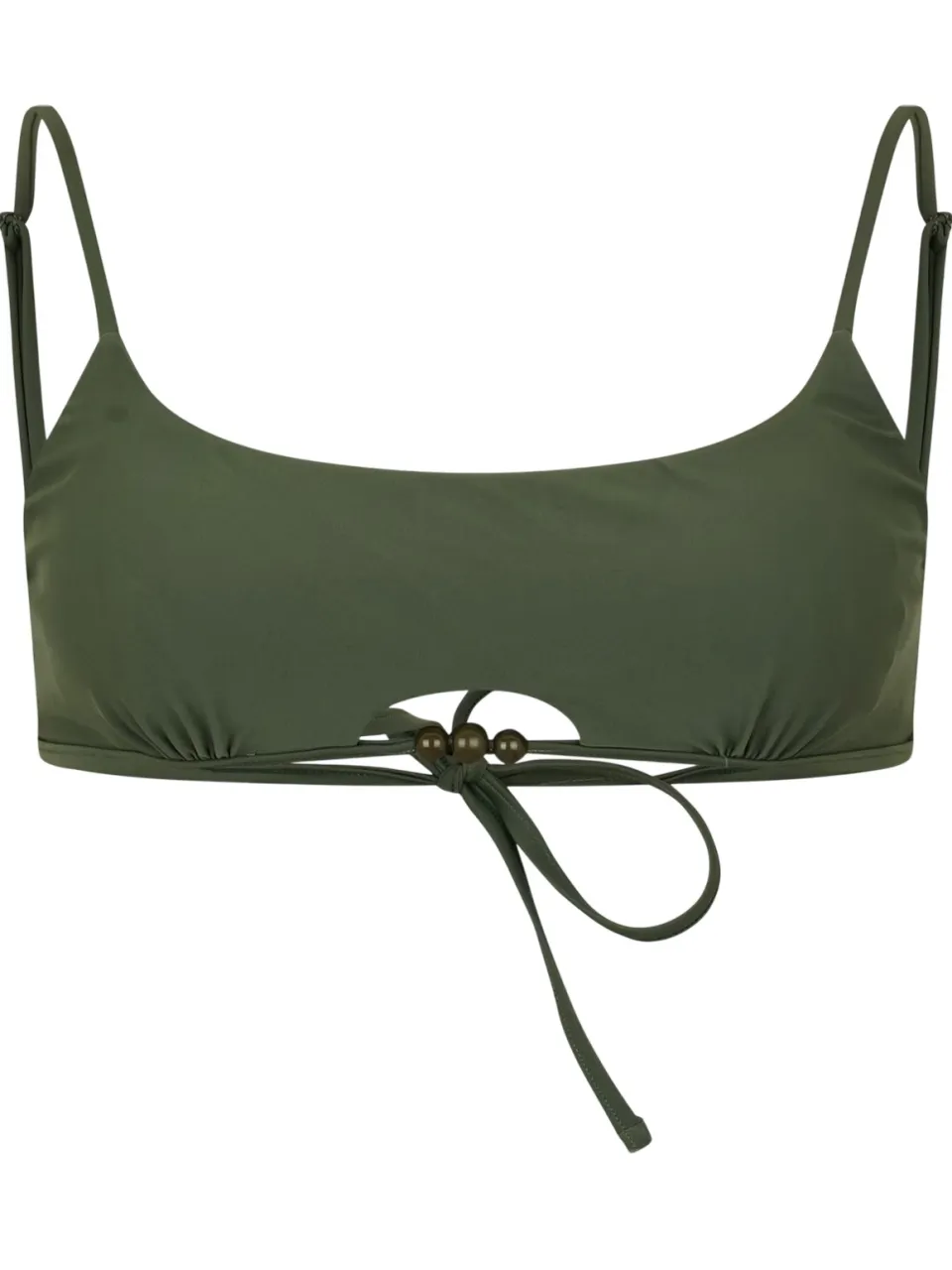 Jack Wills Bikinitop met kralen voor dames (Kaki Groen), foto 2