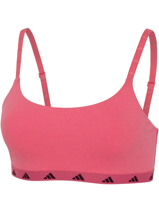 Adidas Sportswear Scoop Bralette - Sport Active Essentials Cotton – Damen Onderbroek - roze