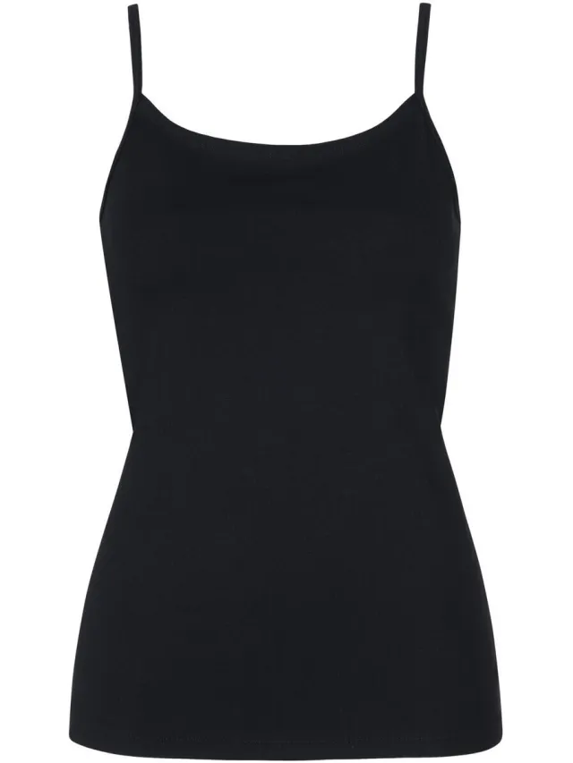 Lisca Kaia tanktop met dunne bandjes zwart