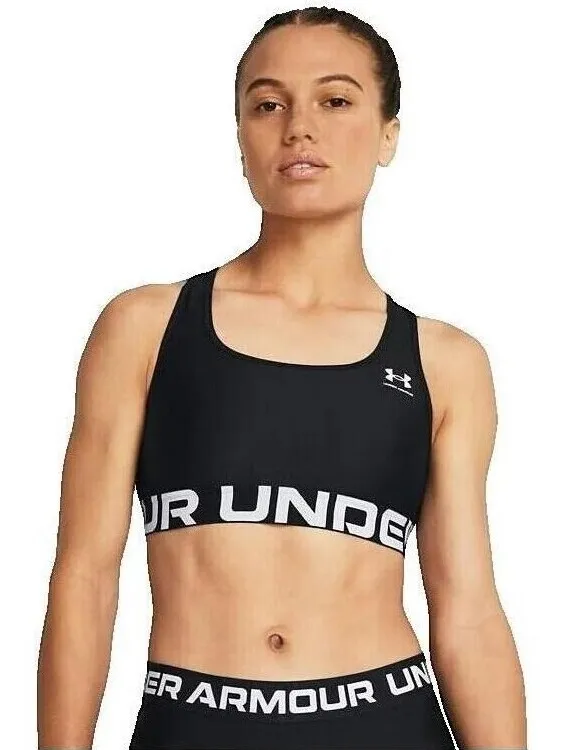 Under Armour Sport BH Under Armour Soutien-Gorge De Marque Heatgear Mid Zwart