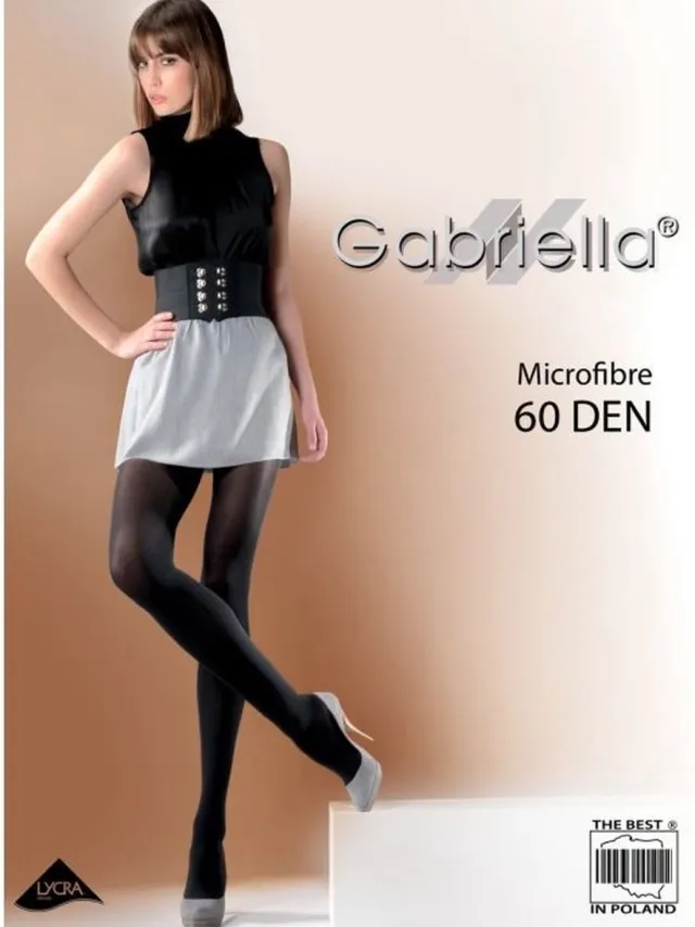 Gabriella Panty MICROFIBRE 60 DEN - GRAFIT van Gabriella-4 = Donker grijs