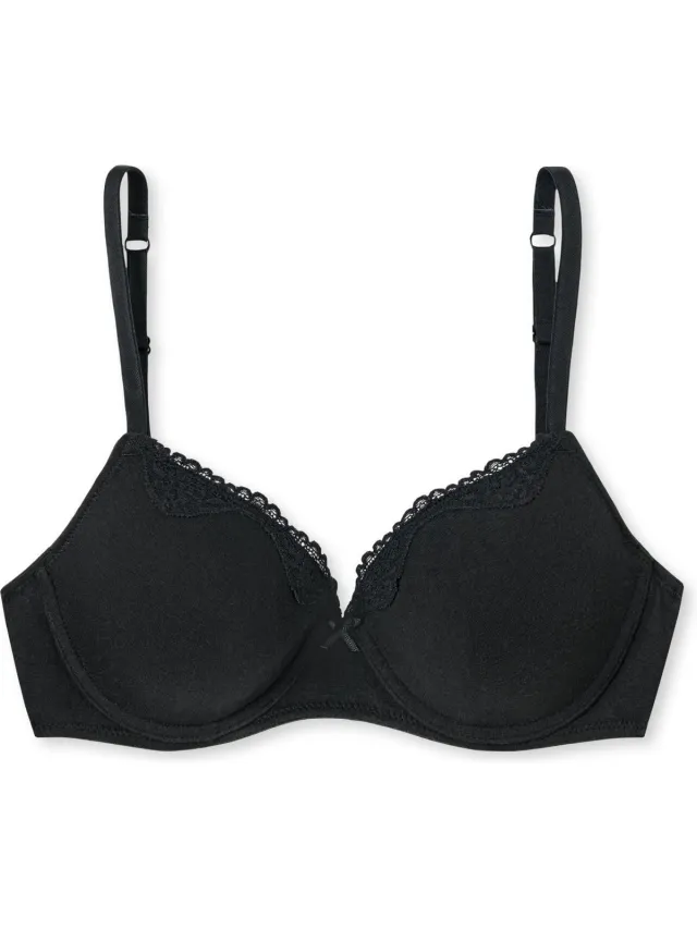 Schiesser Pure Cotton Beugel Dames Beha zwart