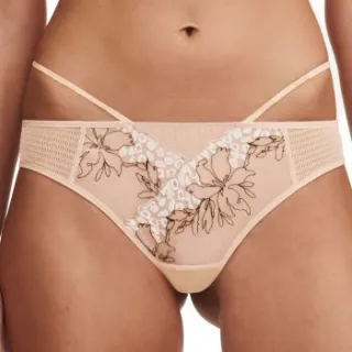 Chantelle Pulp Spice tanga beige Zwart,Beige,Versch.kleure/Patroon
