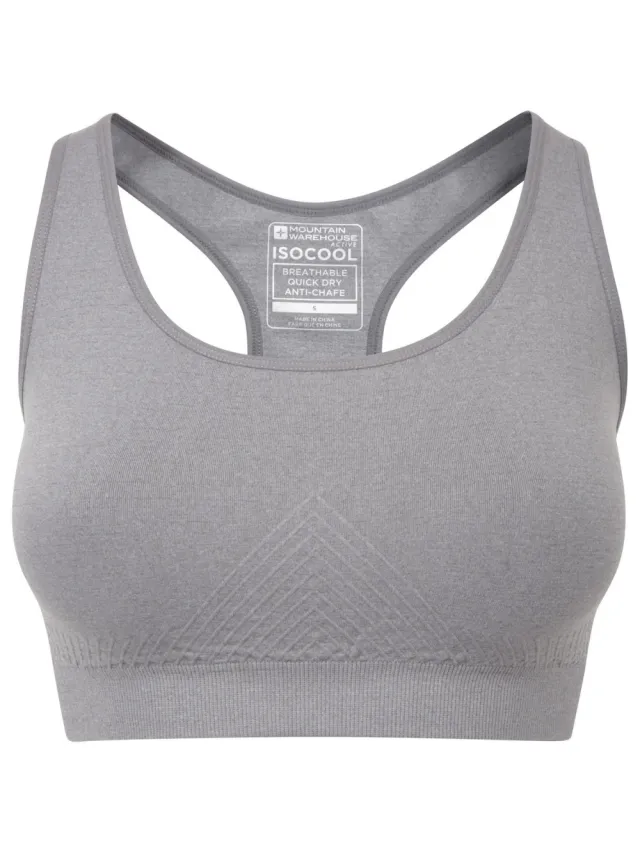 Mountain Warehouse Dames/Dames Anti-Chafe Naadloze Sportbeha (Grijs)