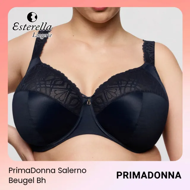 PrimaDonna Salerno Beugel Bh 0163535 Midnight Blue - maat EU 75L / FR 90L Blauw