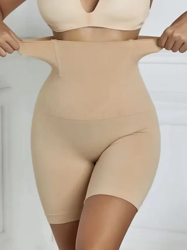 CHPN Shapewear - Corrigerend ondergoed - High-Waist - Met pijpjes - Beige - Corrigerend ondergoed - Shape wear - Shapen - Boxtershort - Corrigerend ondergoed met korte pijpjes - CHPN Beige/Creme