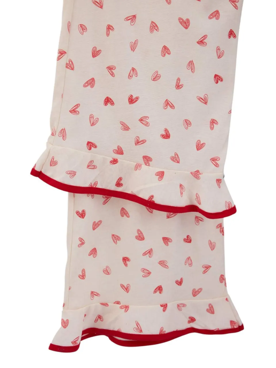 Trendyol TRENDYOLMİLLA Dames 2-pack Ecru Hart- Kort Loungewear Regular fit Pyjama- Sets, foto 2