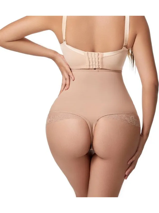 Wow Peach Hoge Taille Buik Control Slip - Shapewear - Hip Lift - Corrigerend Ondergoed - Nude