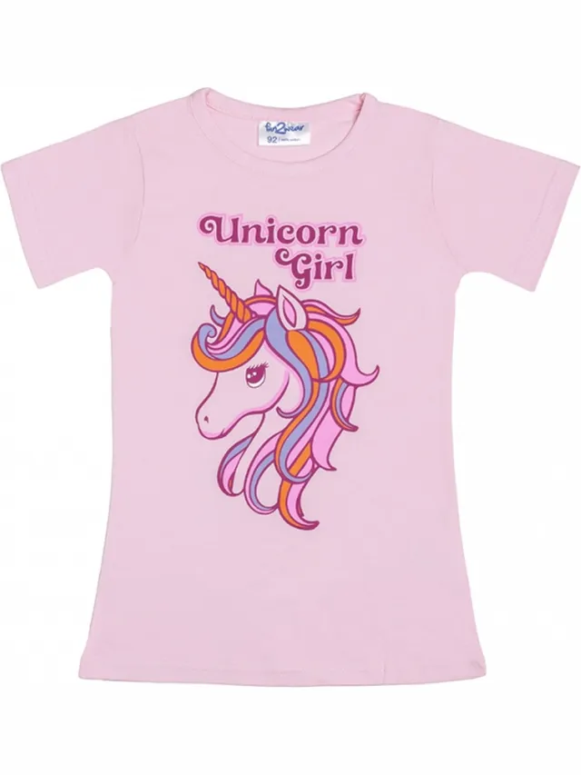Fun2Wear Unicorn Bigshirt | Pink - Katoen