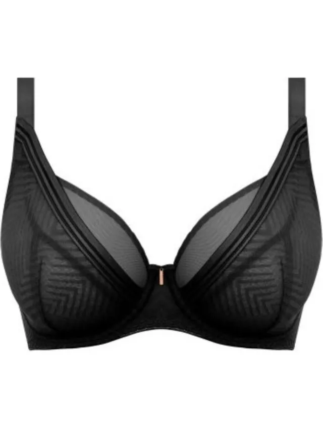 Freya Tailored UW High Apex Plunge Bra Dames Beha - Maat E80 (EU) ZWART