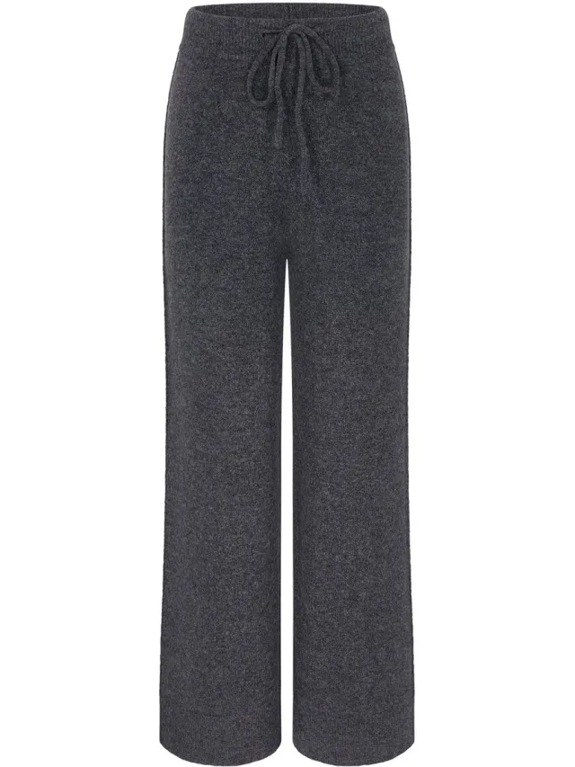 Triumph Pyjamahose Amourette Cozy Trousers donkergrijs gemêleerd