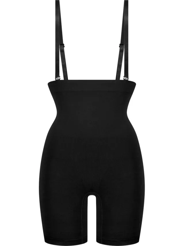 Hunkemöller Seamless Tigh Slimmer Dames Corrigerend ondergoed - Zwart