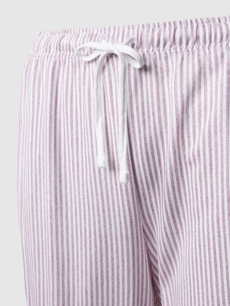 s.Oliver Regular fit pyjamabroek met mix van katoen en viscose bordeaux, foto 2
