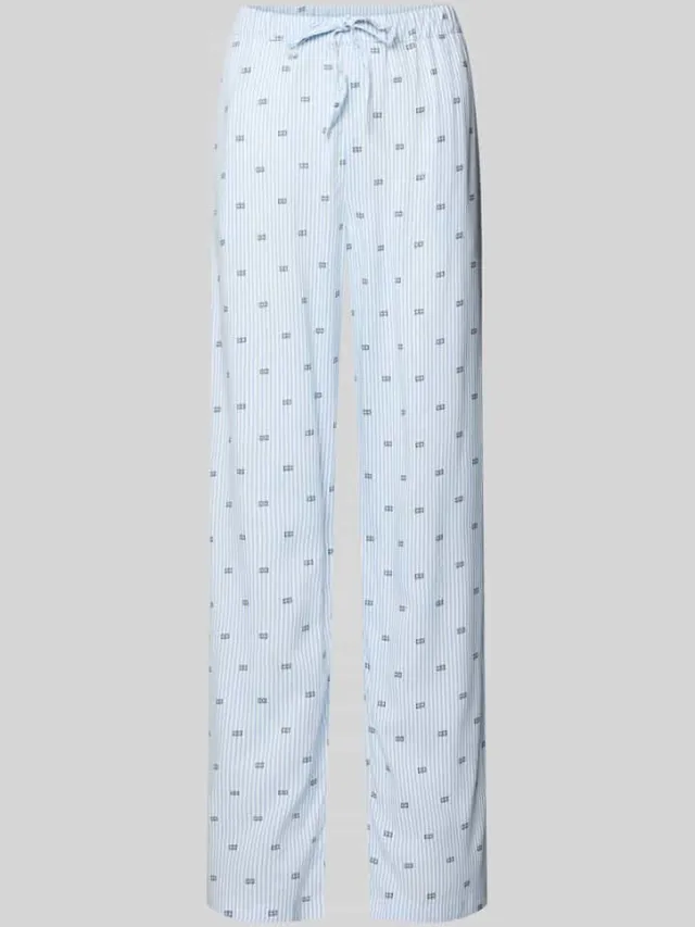 Tommy Hilfiger Pyjamabroek met print van viscose lichtblauw, foto 2