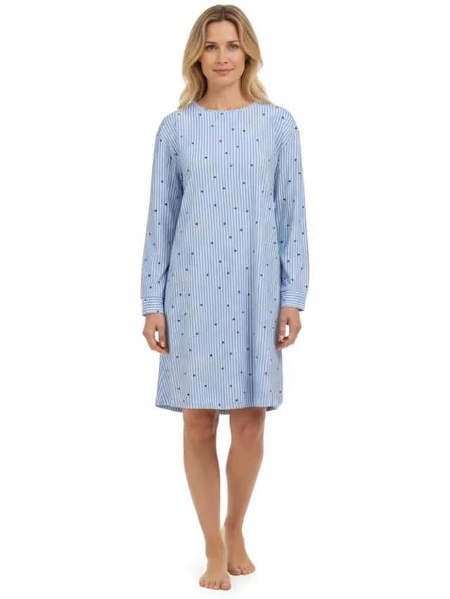 Ringella Blue Hearts – Nachtkleed – 6511013 – Air Blue – Blauw