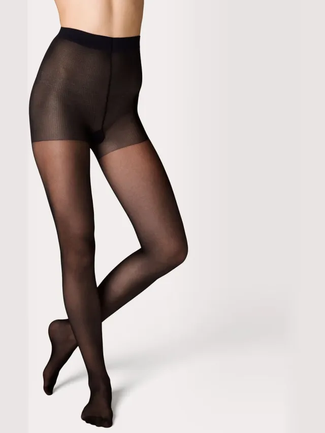 HEMA Panty antiladder 40 denier mat zwart (zwart)