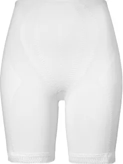 Damella Shape Control High Waist Long Leg Brief Zwart,Wit