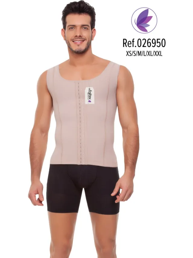 Fajitex Colombiaanse Heren Faja Vest Beige 026950 maat 14 Drukpak