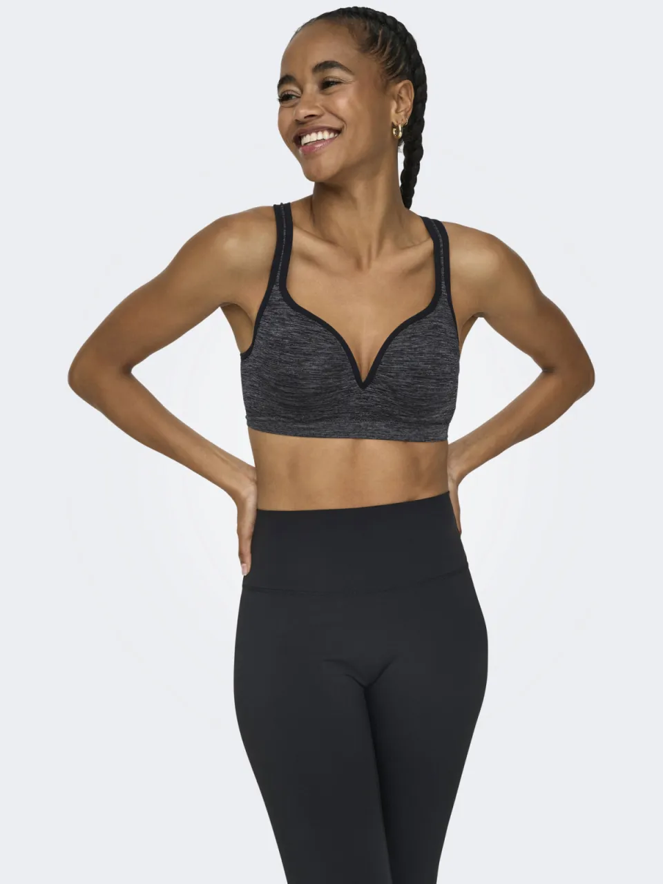 Only Play sport-bh medium support ONPMARTINE- zwart