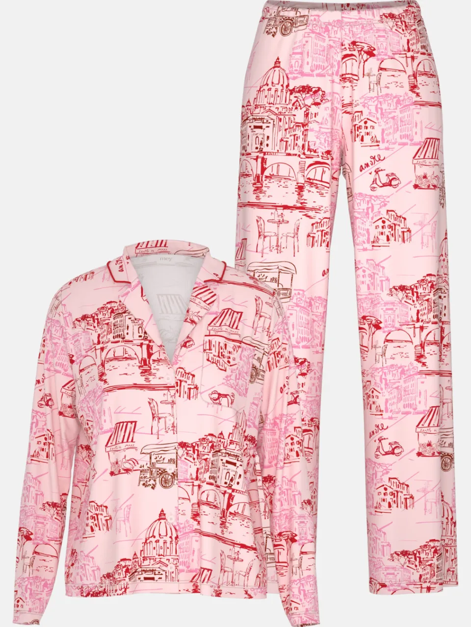 Mey Lange pyjama Serie Love Crush Lovely Red, foto 2