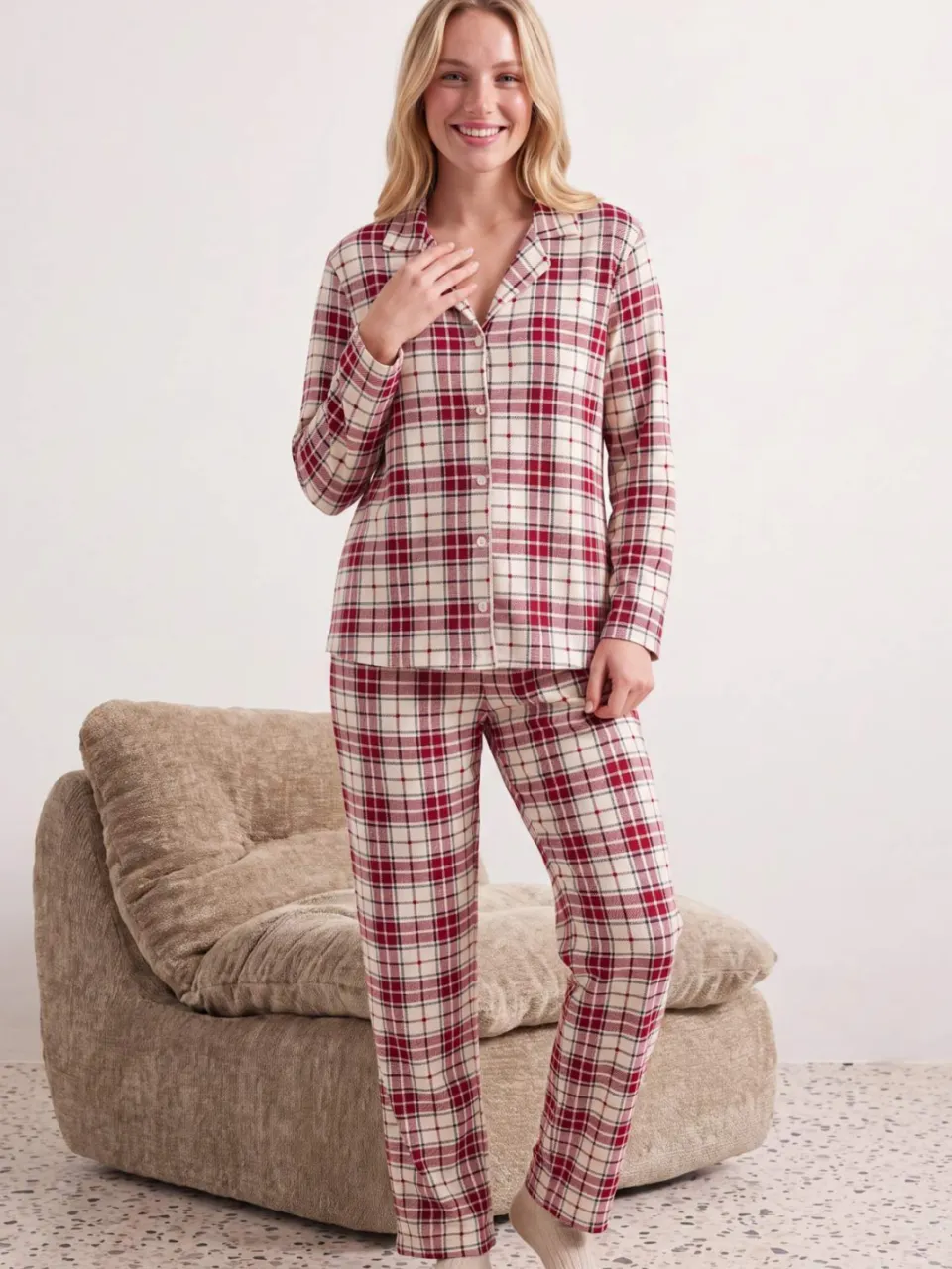 Trendyol TRENDYOLMİLLA Dames 2-pack Meerkleurig Met grafische print Lang, Regular fit Pyjama- Sets veelkleurig, foto 2