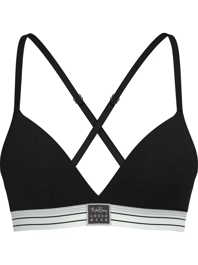 Björn Borg dames Original Triangle Bra - triangel BH (1-pack) - zwart