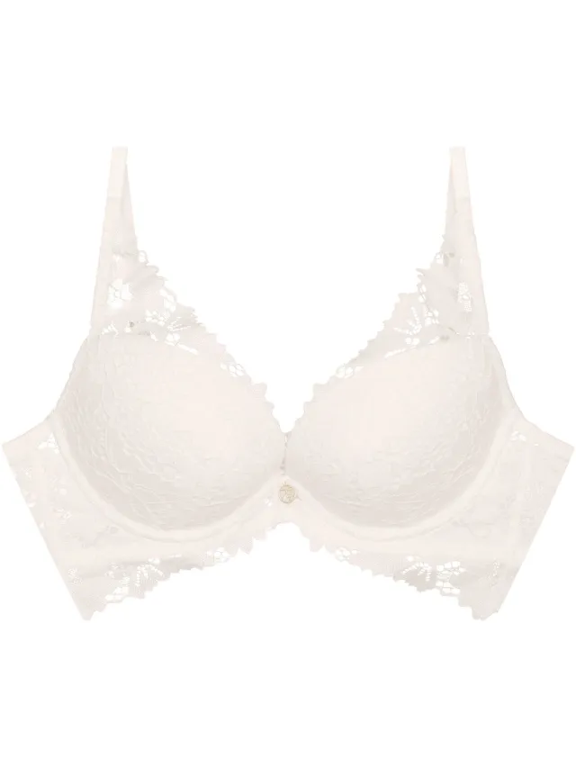 ESOTIQ Lollipop - Push-upbeha - Wit - 80B - Bloemenkant