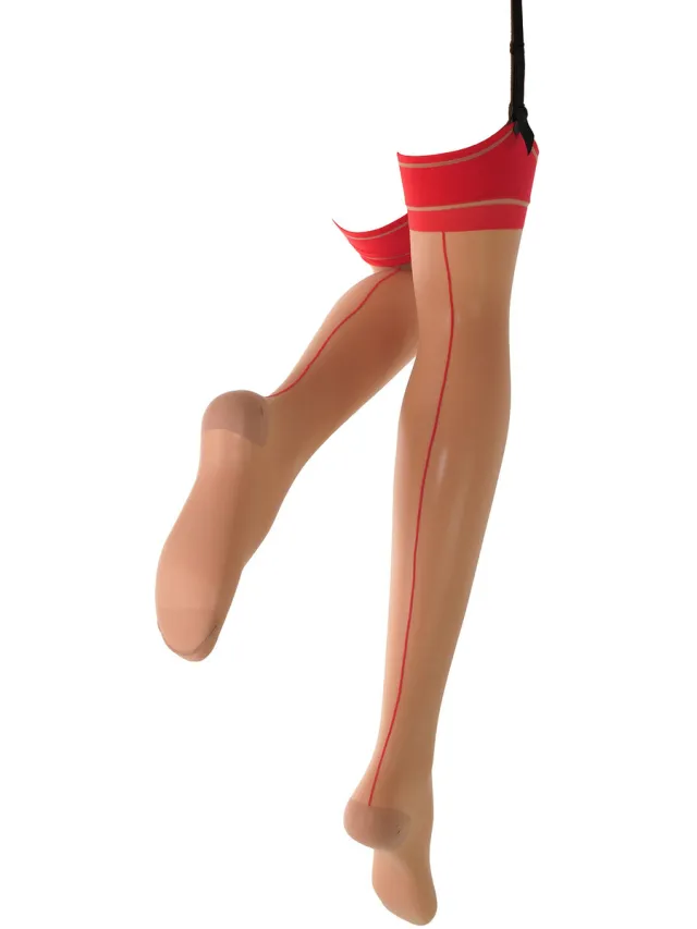 Panty’s/Kousen Trasparenze Calza Da Reggicalze 20 Denari Jessy rood